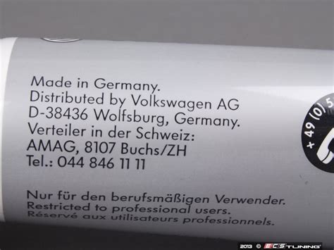 Genuine Volkswagen Audi - G052186A3 - GREASE (G 052 186 A3)