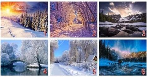 Избери снежен пейзаж и виж дали зимата ще изпълни най-съкровеното ти ...