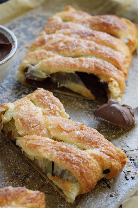 Nutella Puff Pastry Braid - Julia's Cuisine