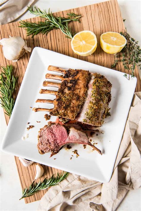 roasted rack  lamb recipe house  nash eats