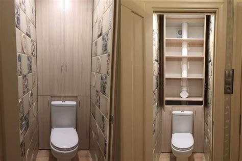 Sanitární skříň na WC: možnosti uspořádání