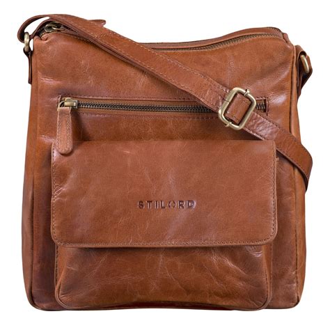 mira vintage umhaengetasche fuer damen leder stilord