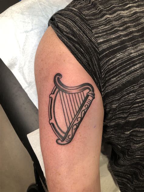 Harp Tattoo : r/traditionaltattoos