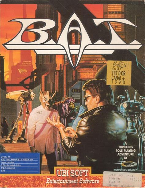 B.A.T. (1989) Atari ST box cover art - MobyGames