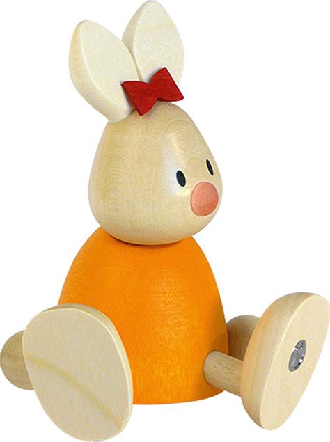 Bunny Emma Sitting (9 cm/3.5in) by Hobler Figuren