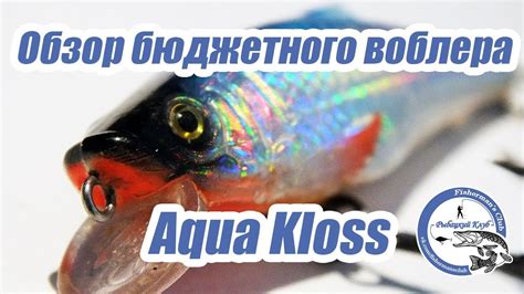 Обзор бюджетного воблера Aqua Kloss. - YouTube