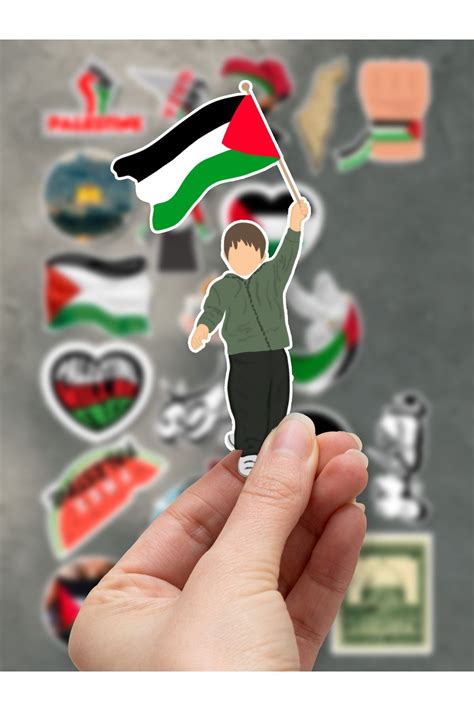 One Little Happiness Özgür Filistin Temalı Sticker Seti / Free