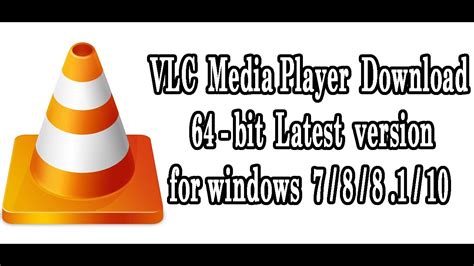 How to download Vlc player 64 bit free - YouTube