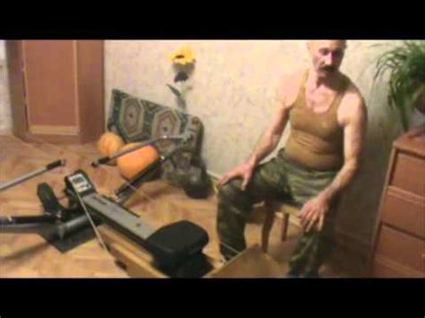 Гребной тренажёр. - YouTube