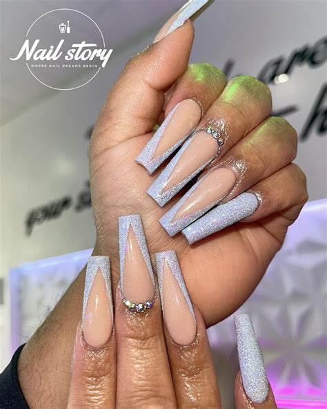 15 Best French Tip Coffin Nails - Elegance Meets Edge | Coffin nails
