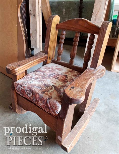wooden childs rocking chair 13