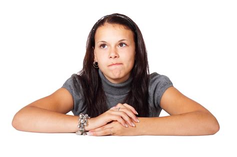 Young Woman Thinking Free Stock Photo - Public Domain Pictures