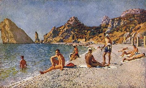 Илья Машков. «Симеизский пляж». 1920 г. | Painting, Vintage artwork ...
