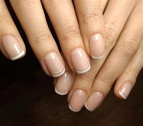 Французский Маникюр Бежевый С Белым Френчем Фото — Richnail.ru
