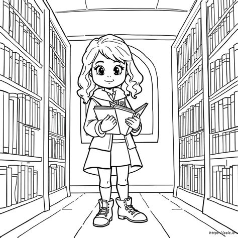 Hermione Granger Para Colorear Gratis