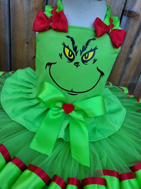 Grinch Costume Kids Grinch Costume Toddler Grinch Dress for | Etsy