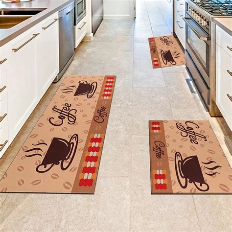 Tapetes E Passadeiras Para Cozinha - Jogo Passadeira E Tapetes De Cozinha 3 Peças Kitchen Mat Antiderrapante ...
