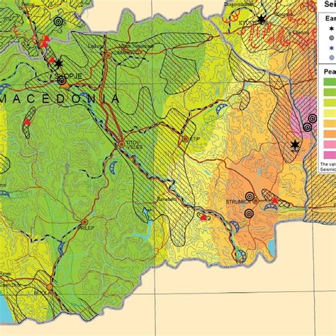 Seismic hazard map of Macedonia | Download Scientific Diagram