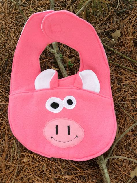 Farm animal baby bibs soft fleece bibs/ 0-6 months each | Etsy