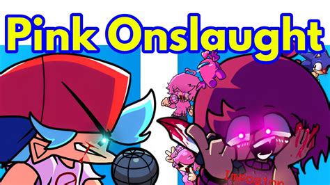 Friday Night Funkin' VS Imposter but Human V2 Pink Onslaught / Among Us
