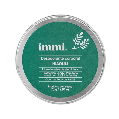 Desodorante corporal tarro de Niaouli 75 g immi Desodorante en tarro