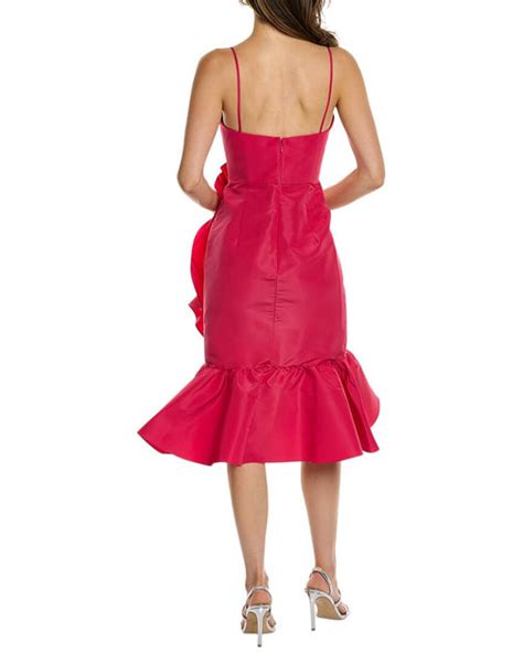 Carolina Herrera Sweetheart Silk Cocktail Dress | Shop Premium Outlets