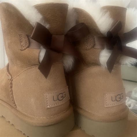 UGG boots, bailey bow brand new never worn,... - Depop