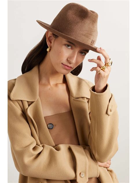 RUSLAN BAGINSKIY Wool-felt fedora | NET-A-PORTER