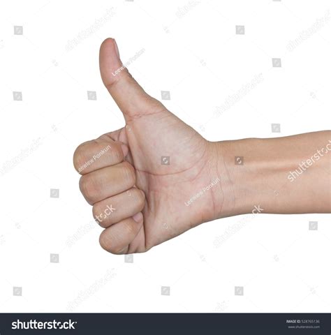 Hand Showing Good Hand Sign Isolated Stock Photo 528765136 | Shutterstock