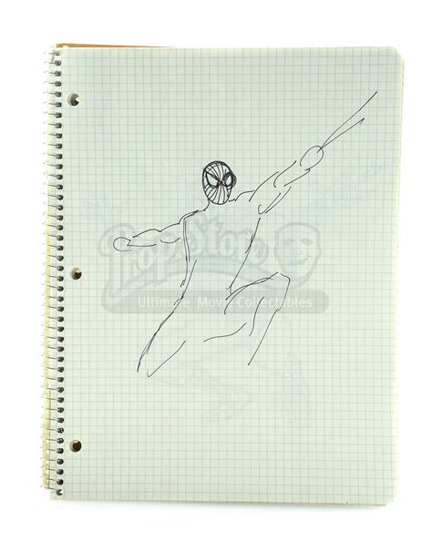 SPIDER-MAN (2002) - Peter Parker's (Tobey Maguire) Hand-Drawn Spider