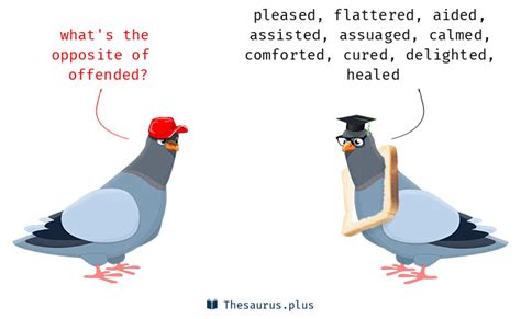 Offended Synonyms and Offended Antonyms. Similar and opposite words for ...