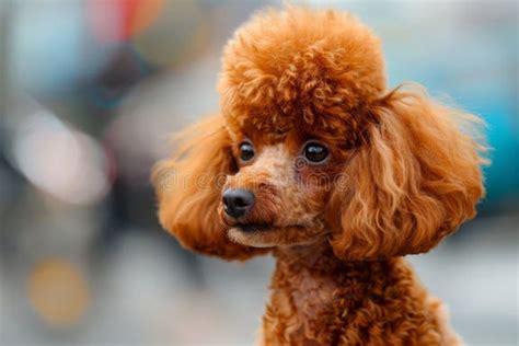 Adorable Poodle with Stylish Haircut and Elegant Demeanor Stock ...