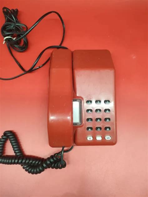 VINTAGE / RETRO 1980s BT Viscount Telephone Working Red £9.99 - PicClick UK