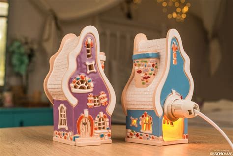 Купити Керамічний будиночок свічник Вогник. Аро | Skrynya.ua