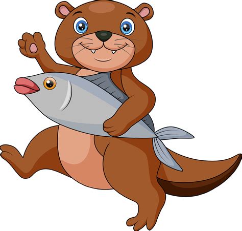 Otter And Fish 11