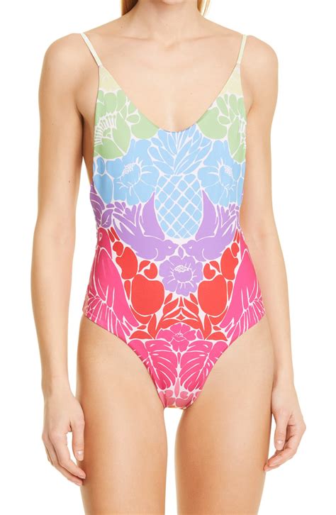 Buy FARM One-piece Swimsuit - Tropical Graphic At 40% Off | Editorialist