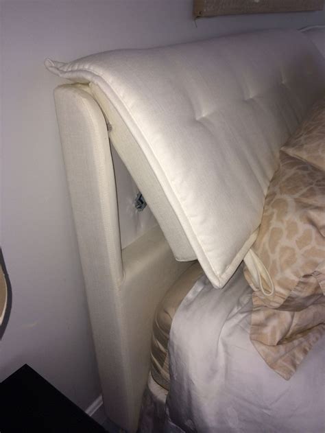 White Bed with Adjustable Headboard