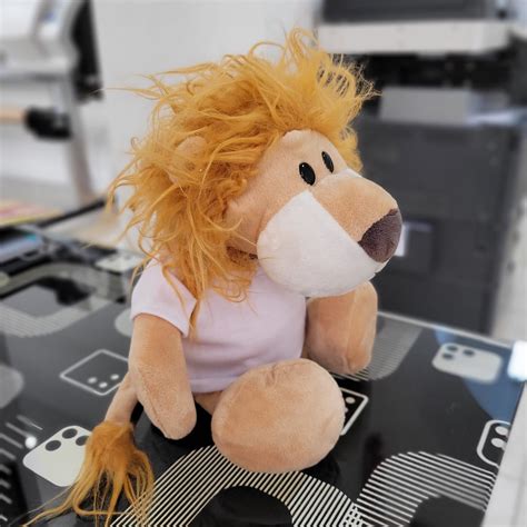 Ursulet De Plus Personalizat Cu Poza - Leu 23 cm