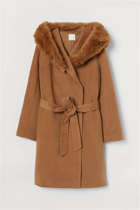 Женское Пальто H&M L Коричневый 100858912472 — Купить Недорого на Bigl ...