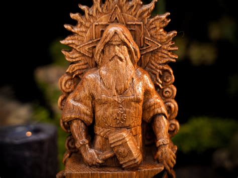 Svarog statue, Slavic god Svarog figurine – Valhallaworld