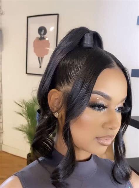 Pin by naprei ingram on Black girls hairstyles | Hair ponytail styles ...