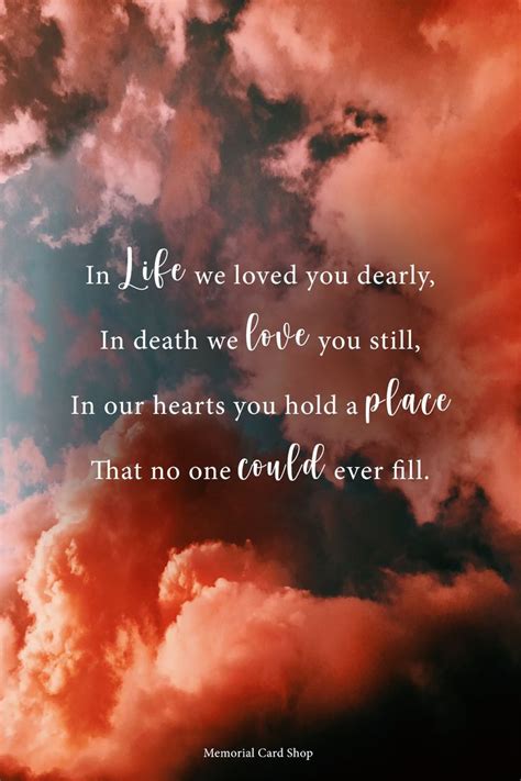 memorial poems tributefuneral poems short prayers  loving memory