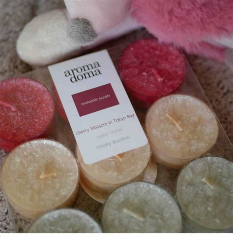 Набор ароматических свечей Aroma Doma "Вишня, сахарная вата, виски", 2. ...
