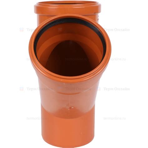 Sinikon НПВХ Тройник D110 x 110 x 45° для нар. канализации - купить в ...