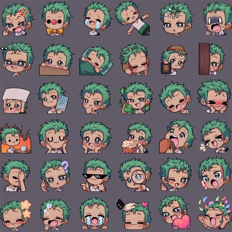 Zoro One Piece Emotes - Etsy