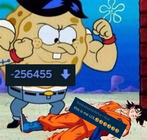 Anyone have buff spongebob beating up Goku? : r/MemeTemplatesOfficial