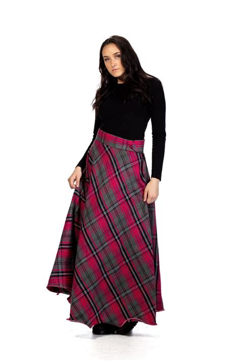 Long Plaid Skirt - Women's Long Tartan Skirts | Top Kilt