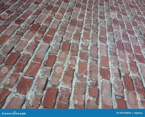 Colors Bricks of a Terrace Pavement Stock Photo - Image of brown, tile ...