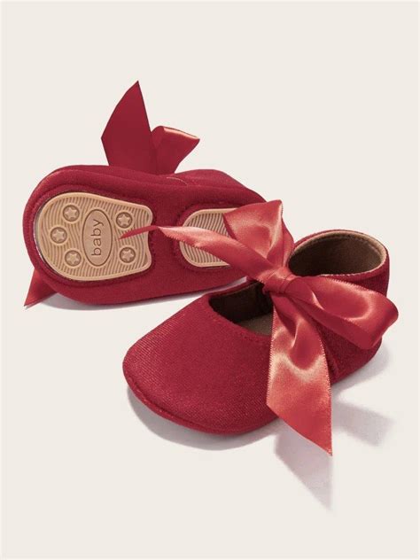 Poppi - Baby Red Velvet Flats