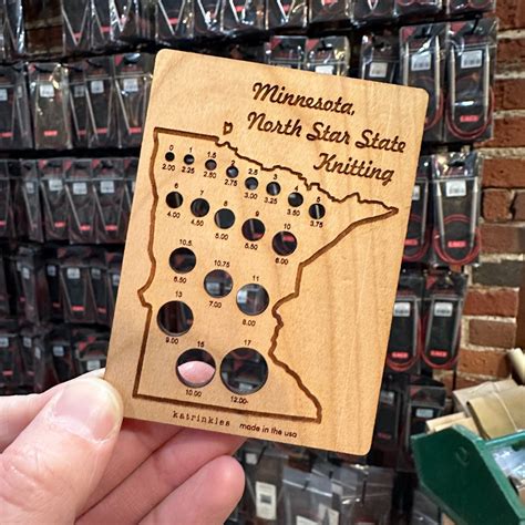 State Knitting Needle Gauge